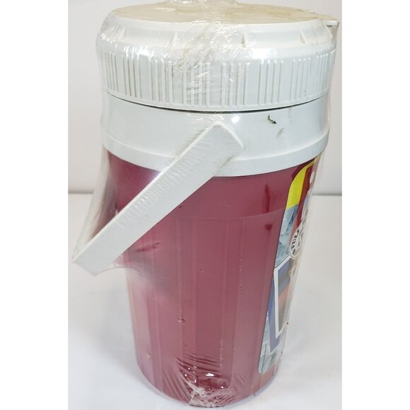 Igloo Half Gallon Picnic Jug 12" Red/White VINTAGE FACTORY SEALED!!! - Picture 6 of 7